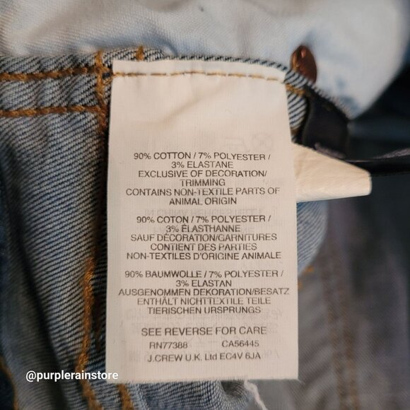 Madewell Jeans Size 29 Skinny 10" High Rise Tummy Control Rosecliff Wash H6319 - Picture 5 of 11